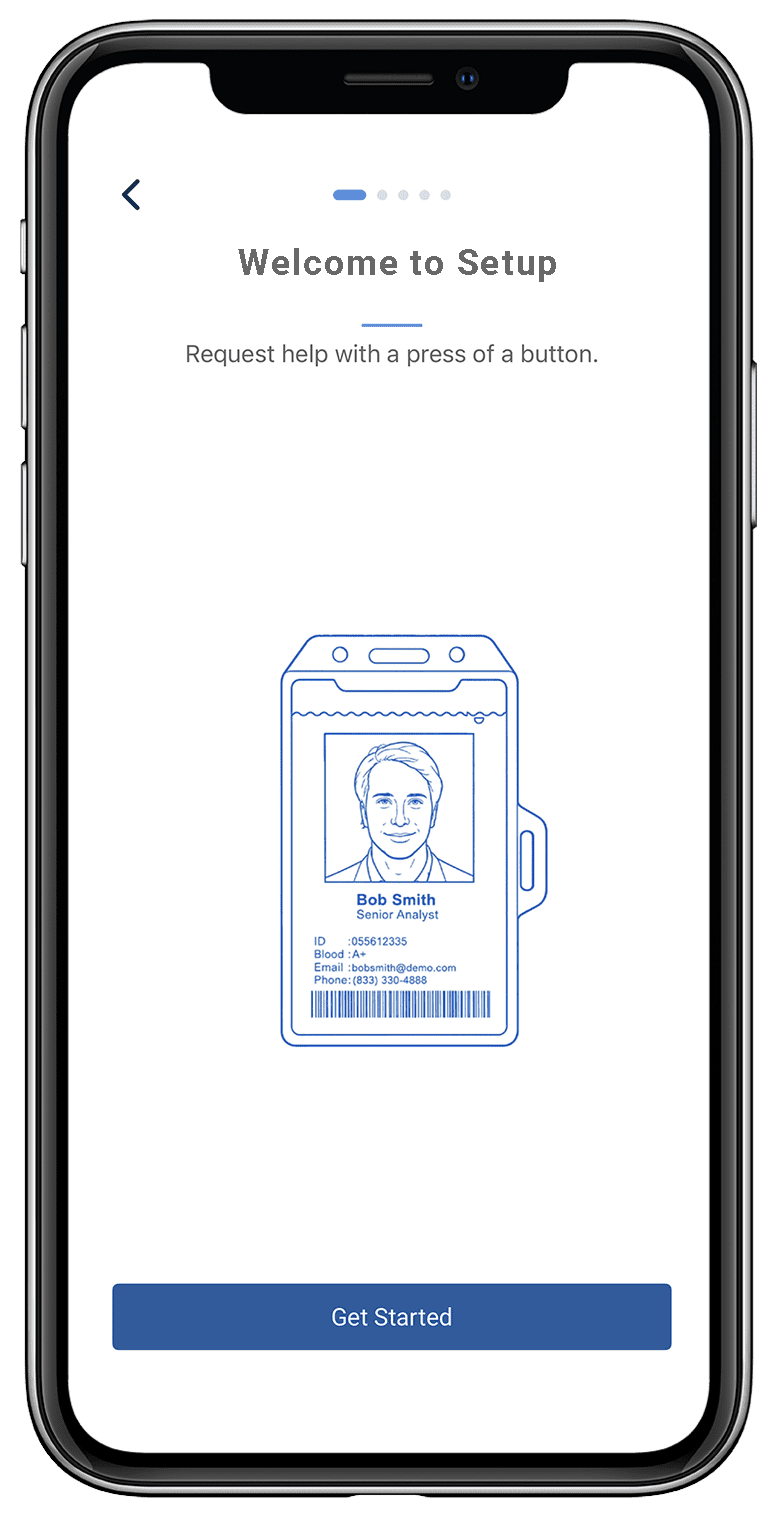 Setting up a B2 Smart Badge in the SAFESTATUS app